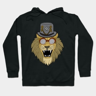 Roaring Steampunk Lion Hoodie